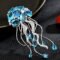 Crystal water-like tassel brooch octopus and jellyfish-shaped corsage accessory gift