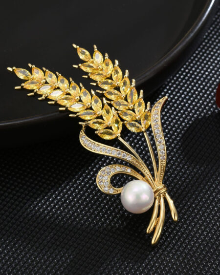 Harvest wheat ear brooch corsage rice ear brooch accessories gift