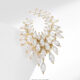 Elegant Wheat Stalk Magnetic Brooch - Sophisticated Accent for Suits & Shirts