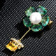 Pearl brooch dynamic flower pot brooch corsage