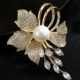 Freshwater pearl flower brooch corsage