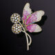 Flower-flying and butterfly-dancing brooch an elegant brooch accessory gift