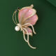 Pink butterfly brooch mother-of-pearl brooch accessory gift