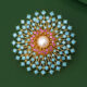 Spectacular fireworks blue turquoise brooch zircon brooch dress accessory
