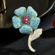 European-Style Elegant Floral Brooch Sunflower