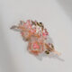 Rose and Camellia Brooch with Zircon