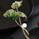 Pearl Lotus Pond Moonlight Brooch Lotus Leaf Brooch Brooch Pin