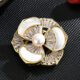Camellia brooch dynamic pearl brooch corsage