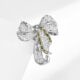 Bow Magnetic Clasp Brooch Corsage Dress Pin