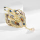 Colorful Phoenix Pearl Brooch and Corsage
