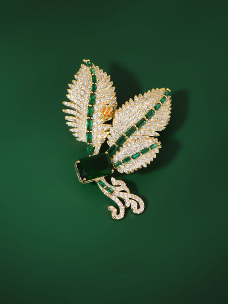 Exquisite leaf brooch plant leaf brooch gift<span> - </span>Yellow
