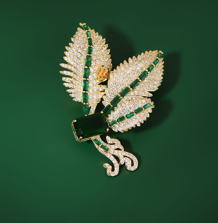Exquisite leaf brooch plant leaf brooch gift